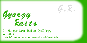 gyorgy raits business card